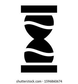 sand clock icon isolated sign symbol vector illustration - high quality black style vector icons
