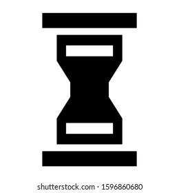 sand clock icon isolated sign symbol vector illustration - high quality black style vector icons
