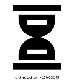 sand clock icon isolated sign symbol vector illustration - high quality black style vector icons
