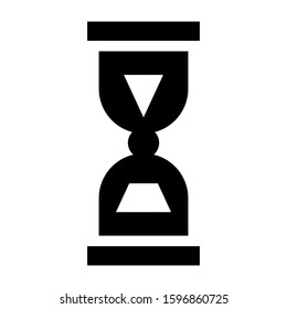 sand clock icon isolated sign symbol vector illustration - high quality black style vector icons
