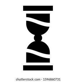 sand clock icon isolated sign symbol vector illustration - high quality black style vector icons
