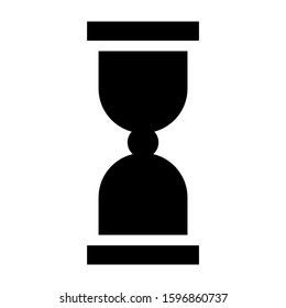 sand clock icon isolated sign symbol vector illustration - high quality black style vector icons
