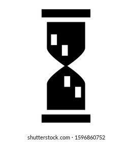 sand clock icon isolated sign symbol vector illustration - high quality black style vector icons
