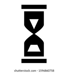 sand clock icon isolated sign symbol vector illustration - high quality black style vector icons
