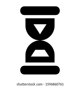 sand clock icon isolated sign symbol vector illustration - high quality black style vector icons
