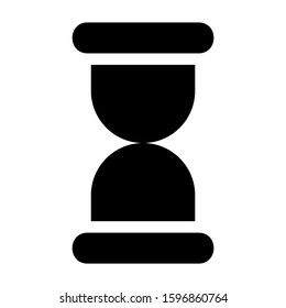 sand clock icon isolated sign symbol vector illustration - high quality black style vector icons
