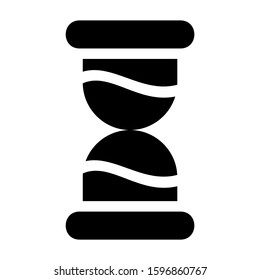 sand clock icon isolated sign symbol vector illustration - high quality black style vector icons
