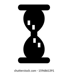sand clock icon isolated sign symbol vector illustration - high quality black style vector icons
