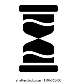 sand clock icon isolated sign symbol vector illustration - high quality black style vector icons
