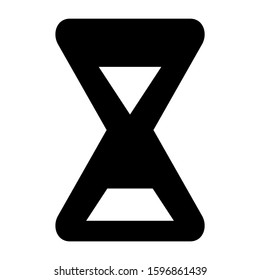 sand clock icon isolated sign symbol vector illustration - high quality black style vector icons
