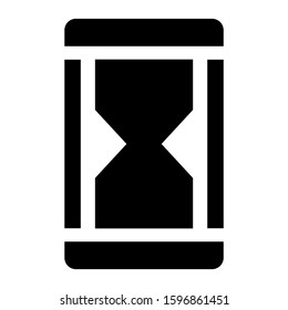 sand clock icon isolated sign symbol vector illustration - high quality black style vector icons
