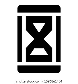 sand clock icon isolated sign symbol vector illustration - high quality black style vector icons
