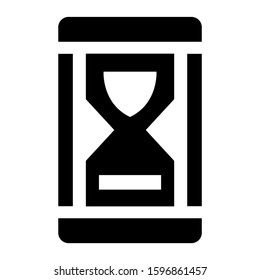sand clock icon isolated sign symbol vector illustration - high quality black style vector icons
