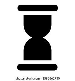 sand clock icon isolated sign symbol vector illustration - high quality black style vector icons
