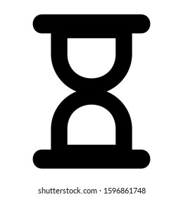 sand clock icon isolated sign symbol vector illustration - high quality black style vector icons
