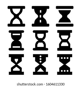 sand clock icon isolated sign symbol vector illustration - Collection of high quality black style vector icons
