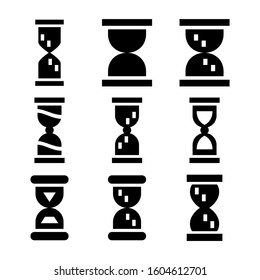 sand clock icon isolated sign symbol vector illustration - Collection of high quality black style vector icons
