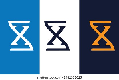 Sand clock icon or logo design