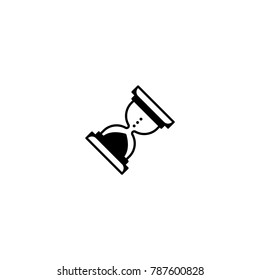 sand clock icon. sign design