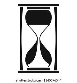 Sand clock icon. Simple illustration of sand clock vector icon for web design isolated on white background