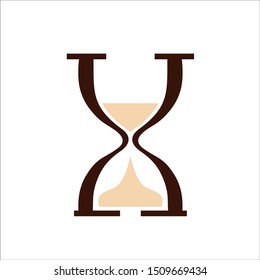 Sand clock icon simple style