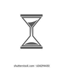 Sand clock icon vector
