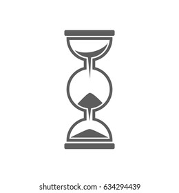 Sand clock icon vector