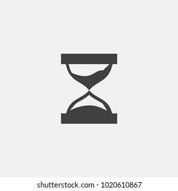 sand clock icon vector. hours glass icon vector