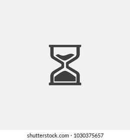 sand clock icon vector illustration. sand glass icon vector.