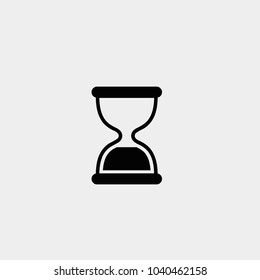 Sand clock icon. Vector sand clock illustration