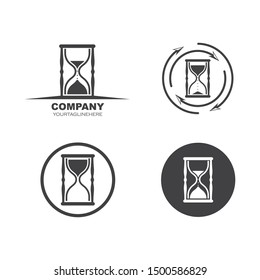 sand clock icon vector illustration design template