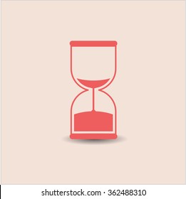 Ilustración vectorial del icono de reloj de arena