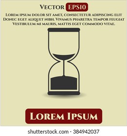 Ilustración vectorial del icono de reloj de arena