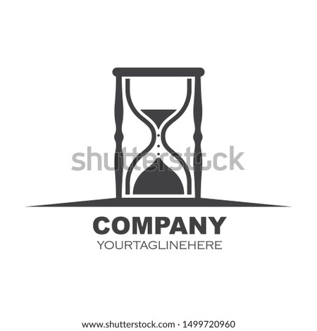 sand clock icon vector illustration design template