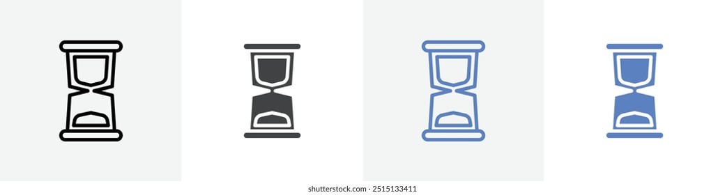 sand clock icon vector set use for web ui or app