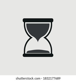 sand clock icon vector sign symbol for design