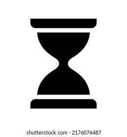 Sand Clock Icon Vector Symbol Design Illustration