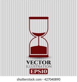 sand clock icon vector symbol flat eps jpg app web concept
