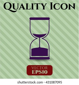 sand clock icon vector symbol flat eps jpg app web concept