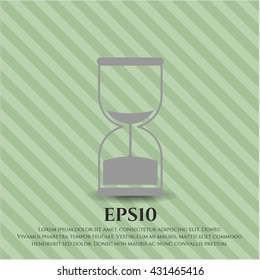 símbolo del icono del reloj de arena símbolo del vector pinos planos jpg aplicación web