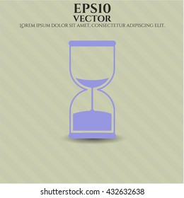 Sand-Uhr-Symbol Vektorsymbol flach eps jpg app Web-Konzept