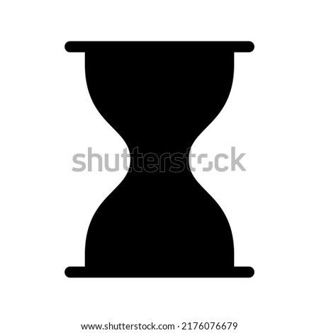 Sand Clock Icon Vector Symbol Design Illustration