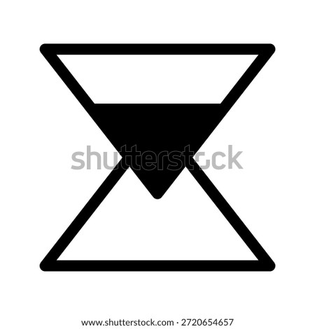 Sand Clock Icon Vector Symbol Design Illustration