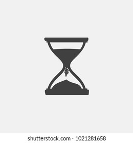 sand clock icon vector. time clock icon vector