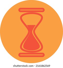 Reloj de arena, ilustración, vector sobre fondo blanco.