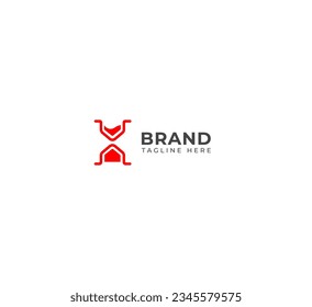 Sand Clock logo. Stopwatch time logo illustration. 