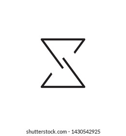 Sand clock logo template vector simple  icon design