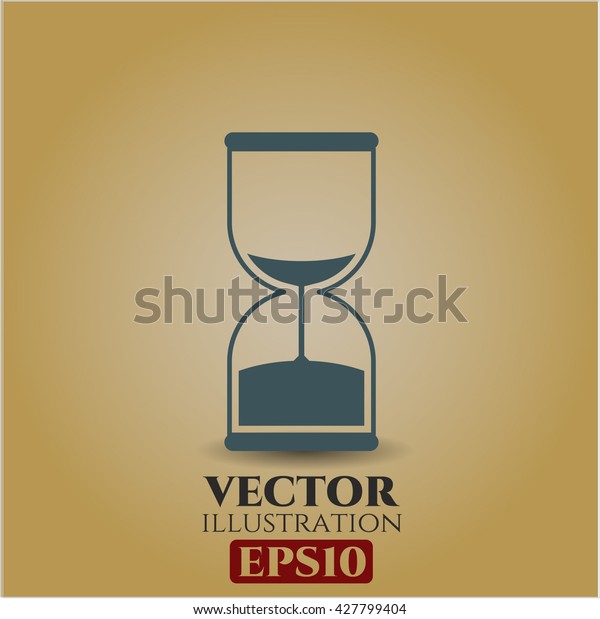 Sand Clock Symbol Stock Vector Royalty Free 427799404 Shutterstock