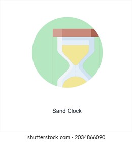 Sand Clock or Timer Icon Concept