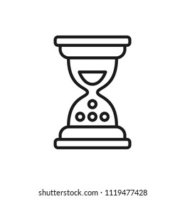 sand clock vector icon